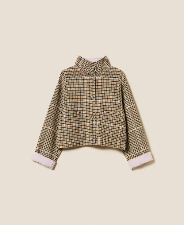 Reversible wool jacket