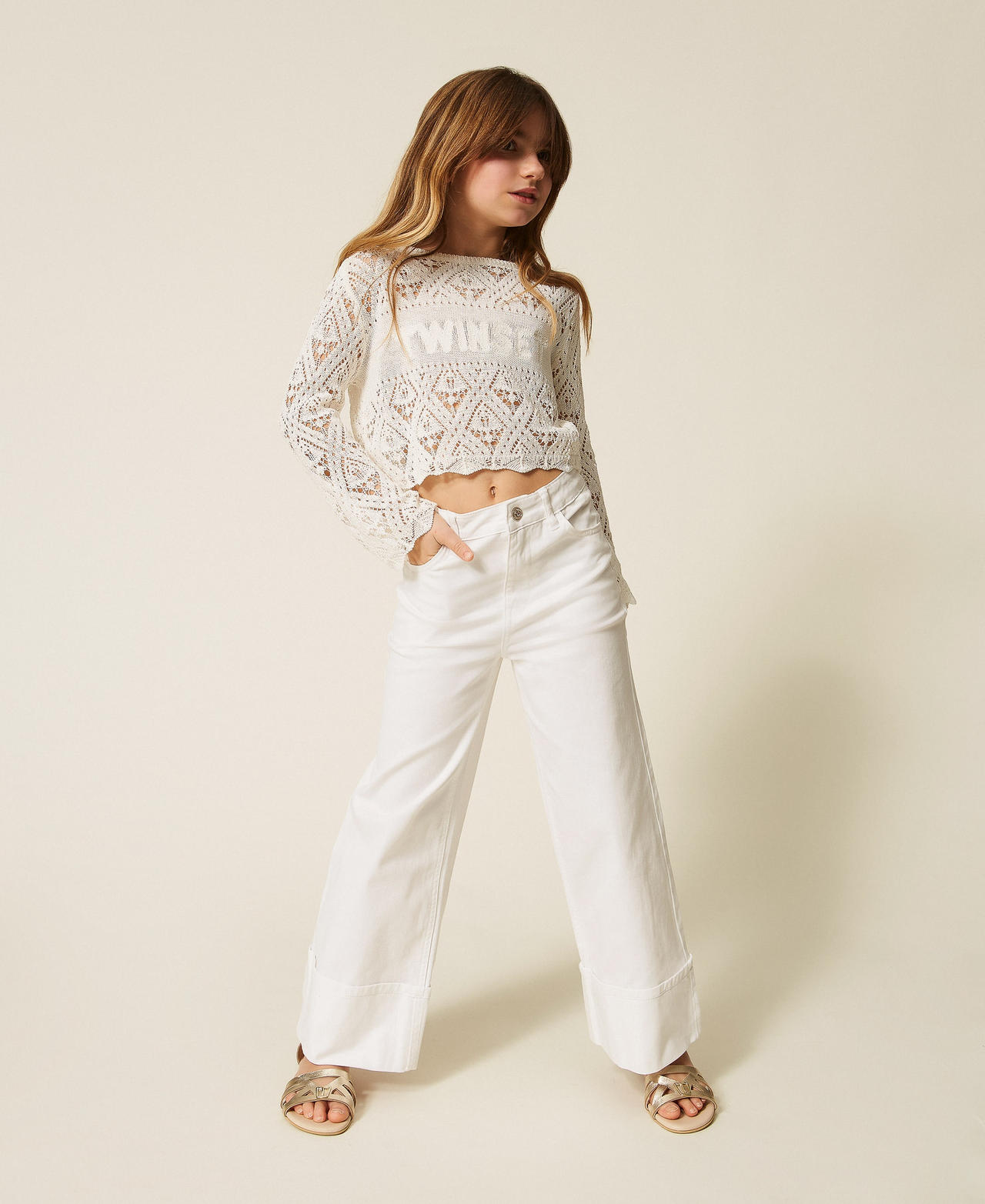Twinset Pantalon ample en bull