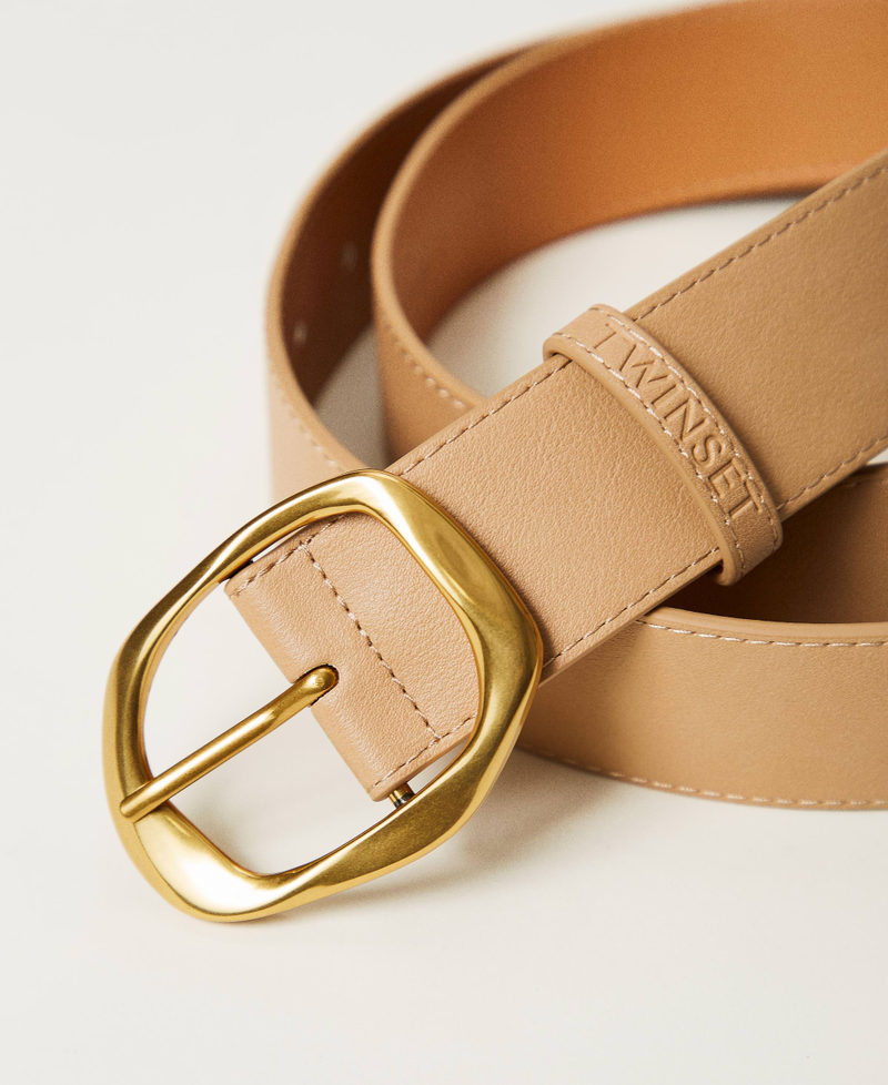 Belt with modelled buckle Rope Beige Woman 251TA4120_12145_02