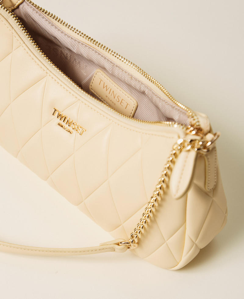 Gesteppte Umh&auml;ngetasche Pastellgelb Frau 261TB7284_00323_04