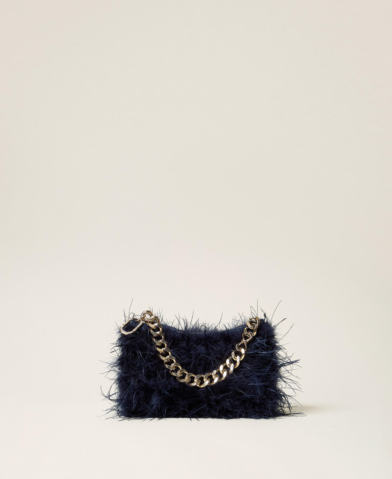 Sac Liliane en satin avec plumes