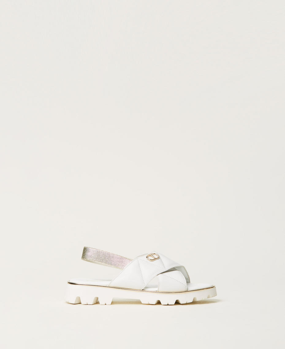 Sandali baby in pelle Bianco "Ice" Bambina 251GCB030_00808_01