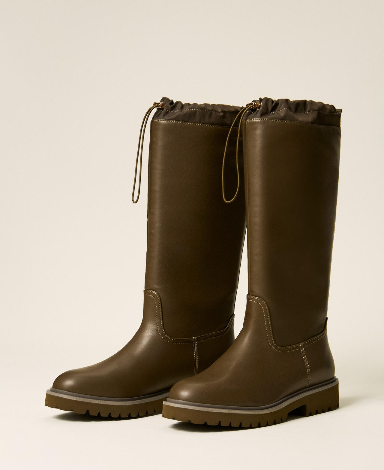 Gummistiefel mit Kordelzug Shiny Oil Frau 262LIP010_13450_02