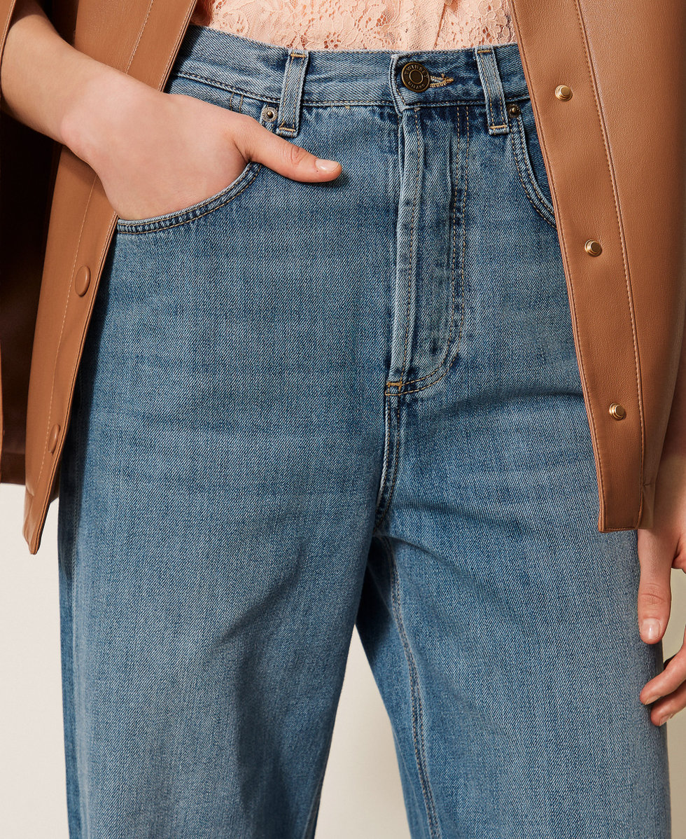 Jeans cinque tasche Blu "Denim Medio" Donna 261TP2730_01611_04