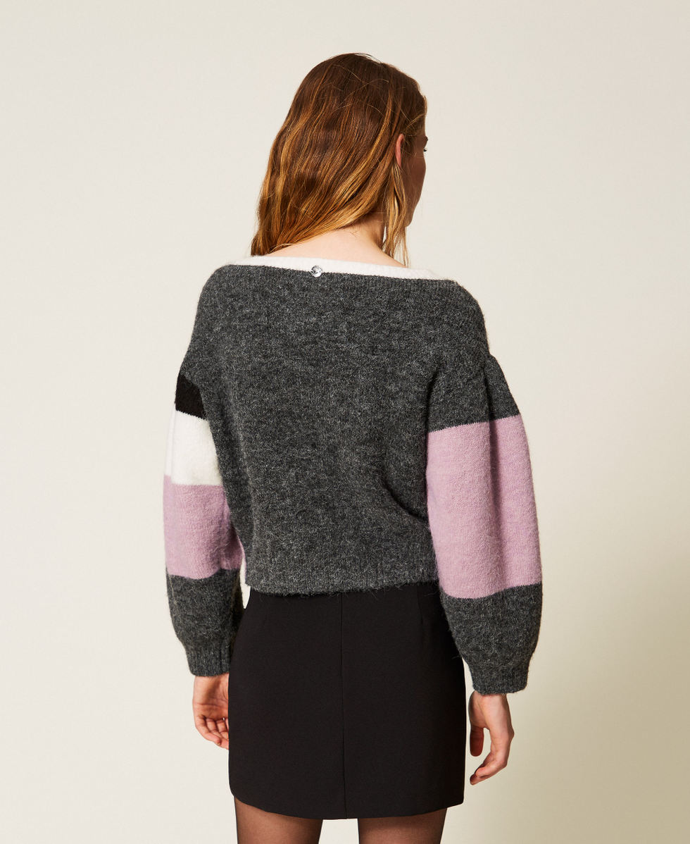 Jumper with inlays and embroidery Colour Mix Woman 252AP3150_12704_03