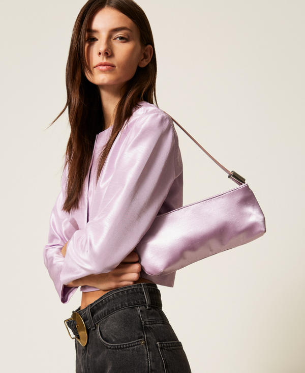 Shantung shoulder bag