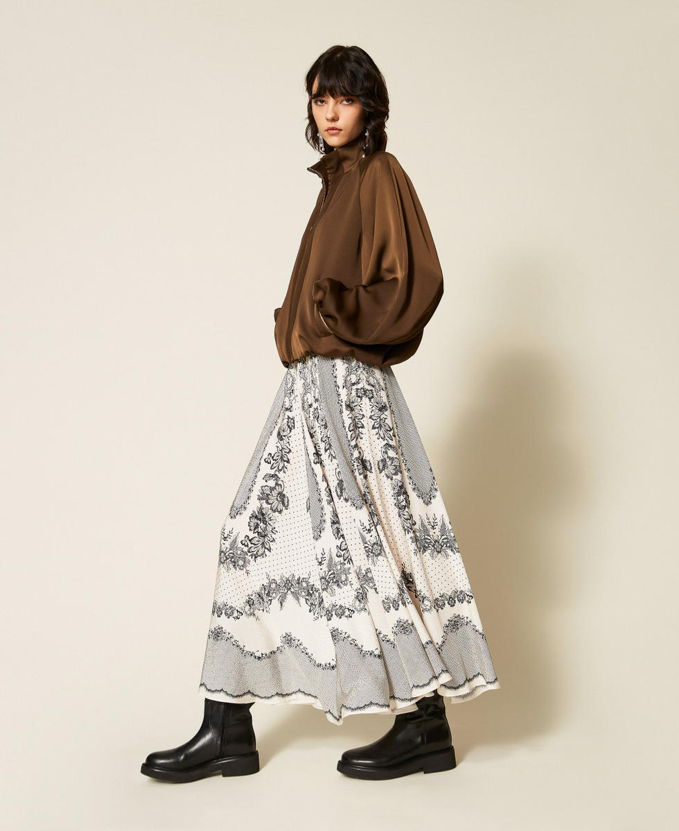 Veste ballon en envers satin