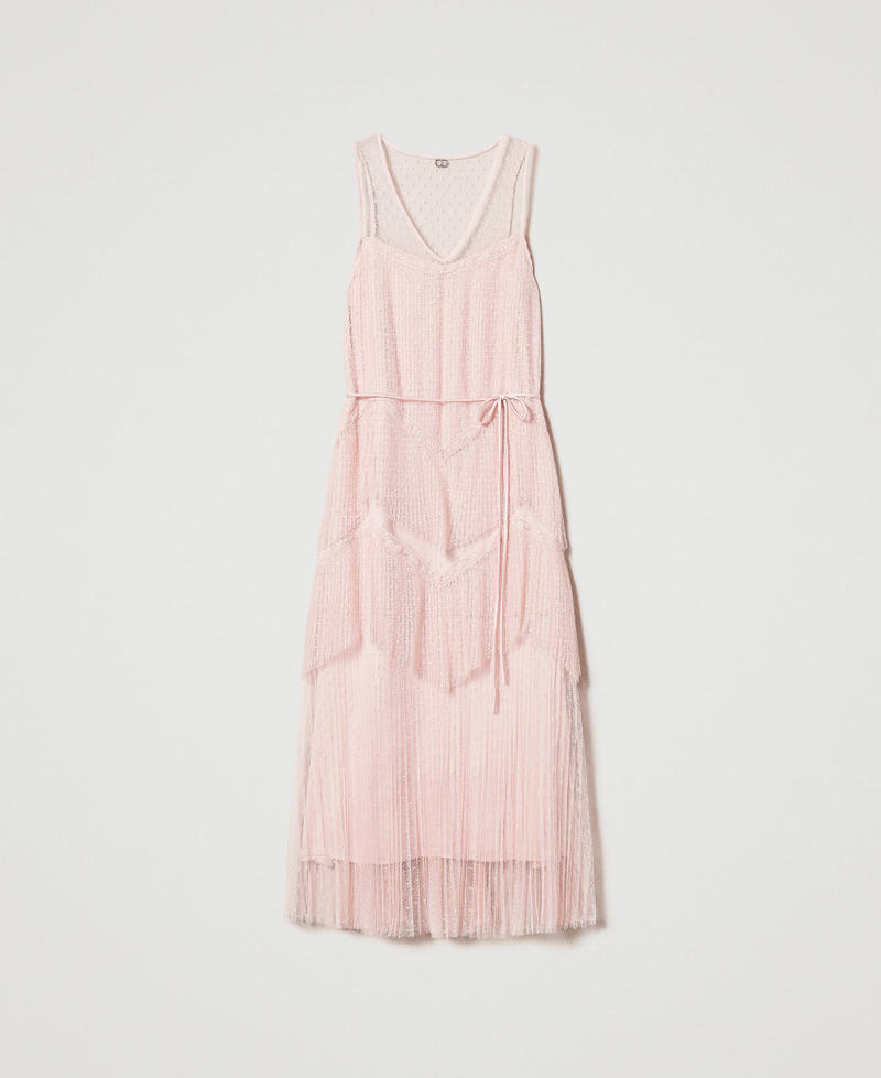 Длинное платье из тюля c плиссированными оборками Cupcake Pink женщина 251TP2511_00178_S0