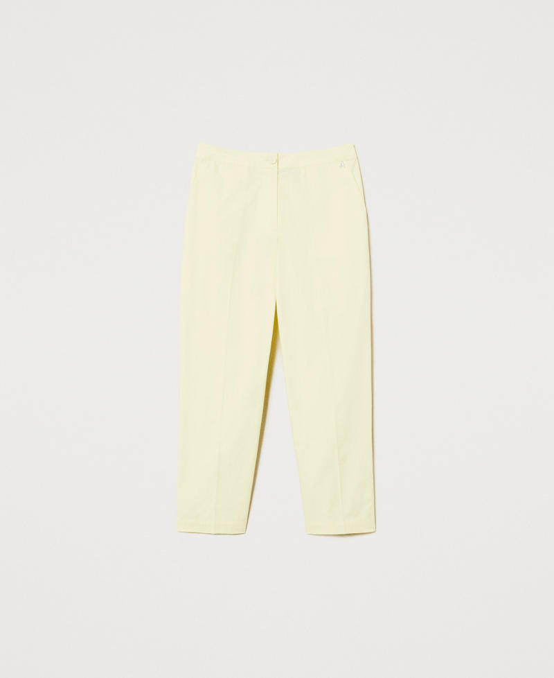 Chinohose aus Popeline Yellow Pear Frau 251AX2112_12348_S0
