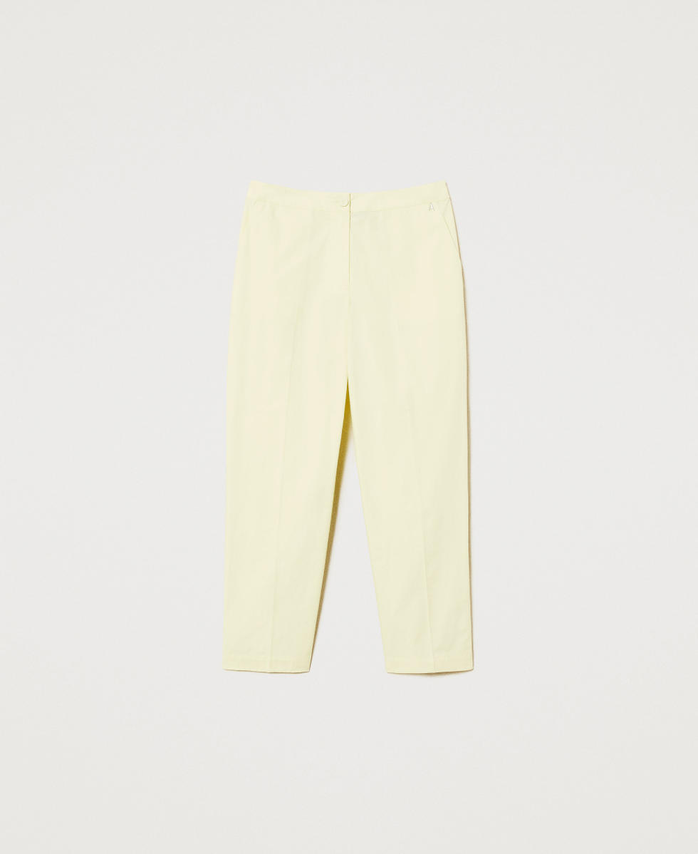 Chinohose aus Popeline