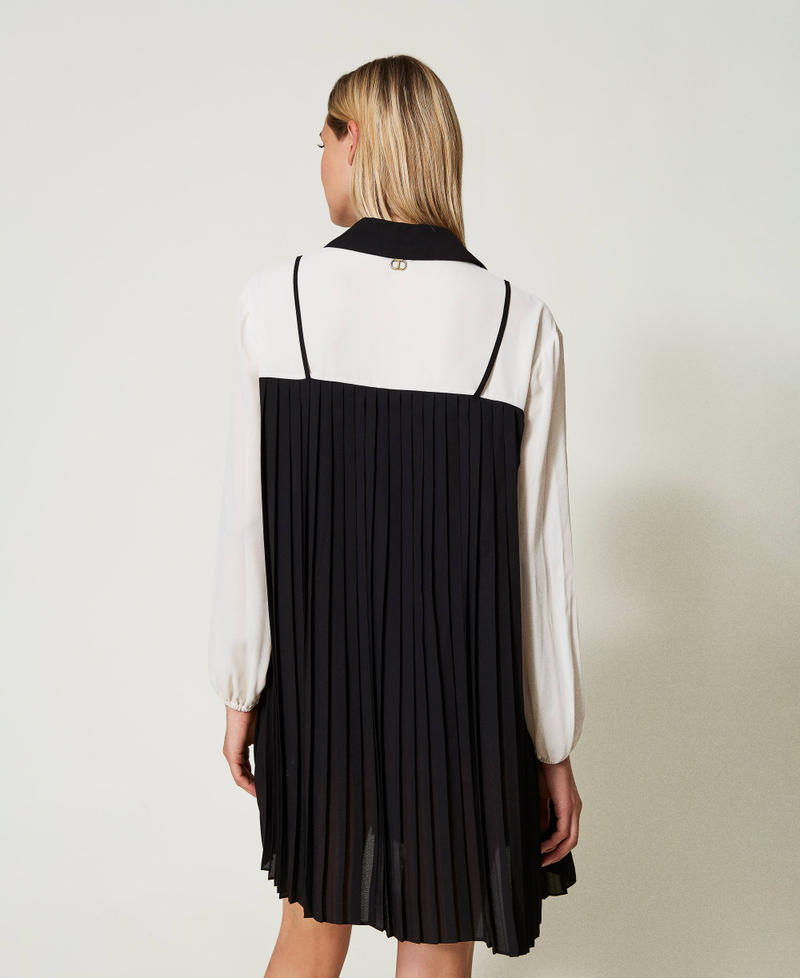 Short georgette shirt dress