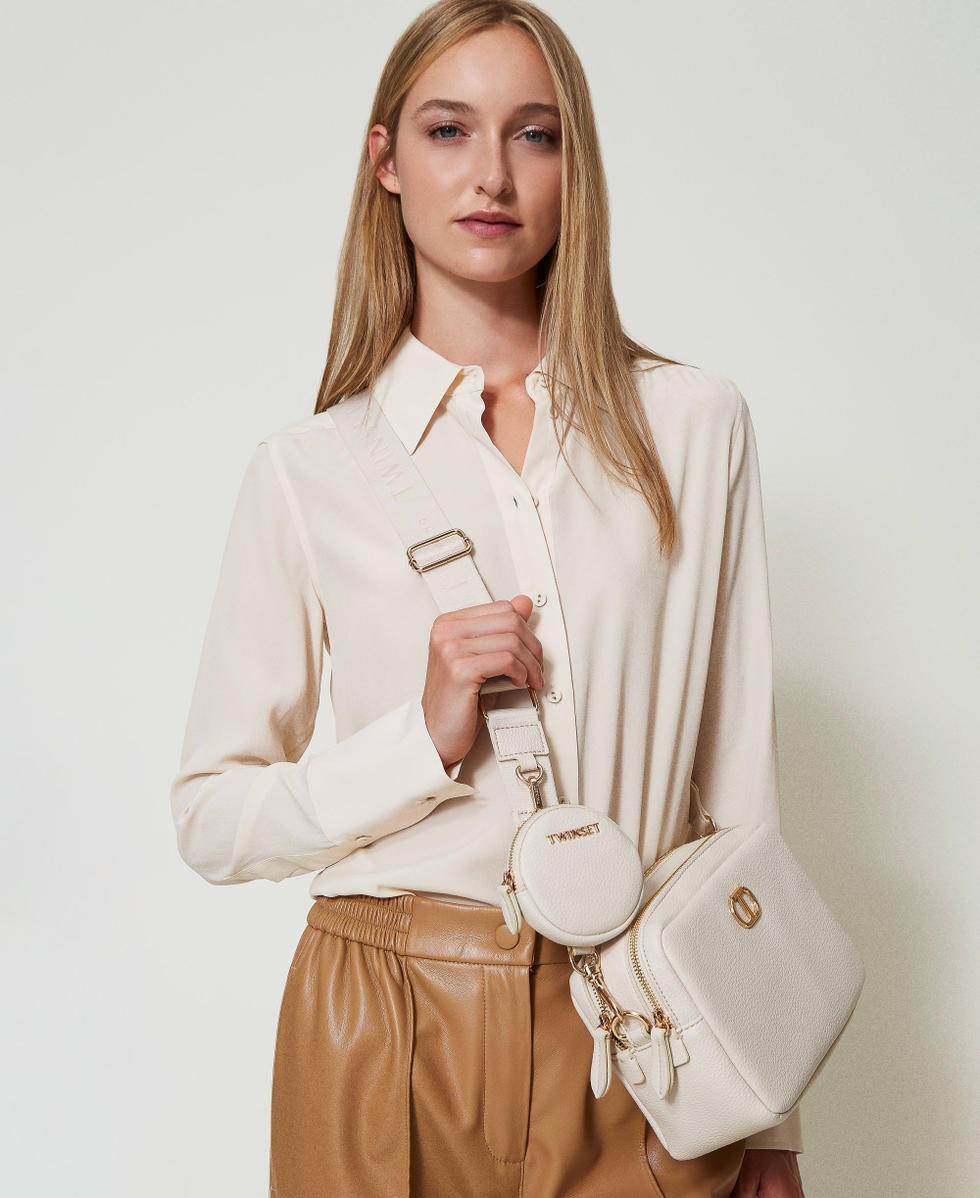 Bolso bandolera con monedero Mujer Blanco TWINSET Milano
