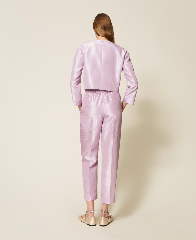 Shantung trousers Fair Orchid Purple Woman 252AP2183_12560_03