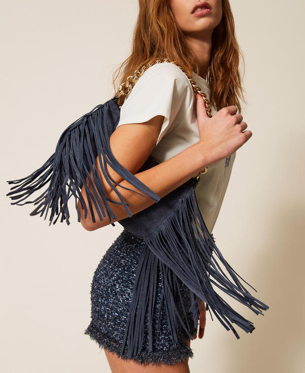 Borsa 'Liliane' piccola in suede