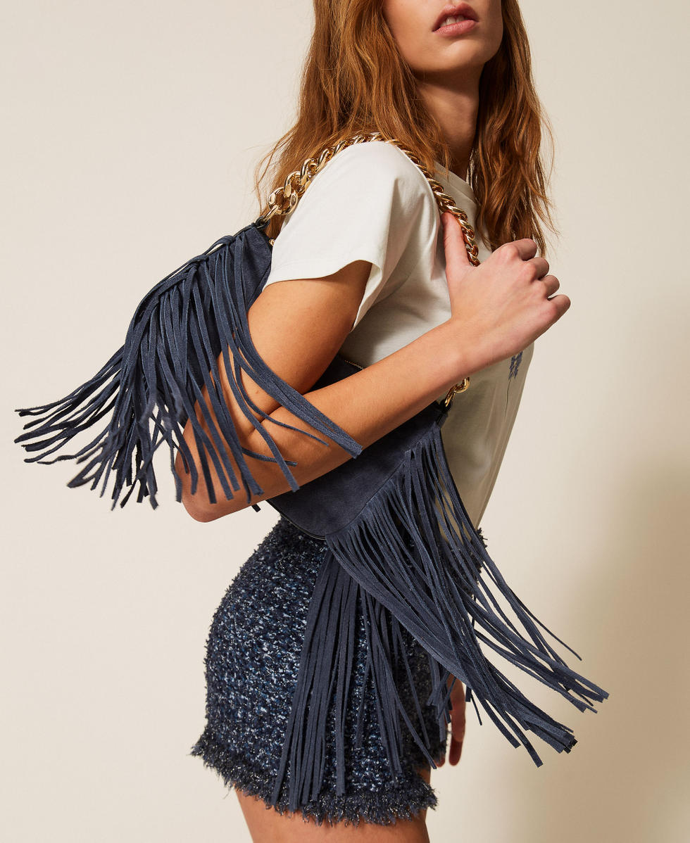 Petit sac &laquo;&nbsp;Liliane&nbsp;&raquo; en cuir velours