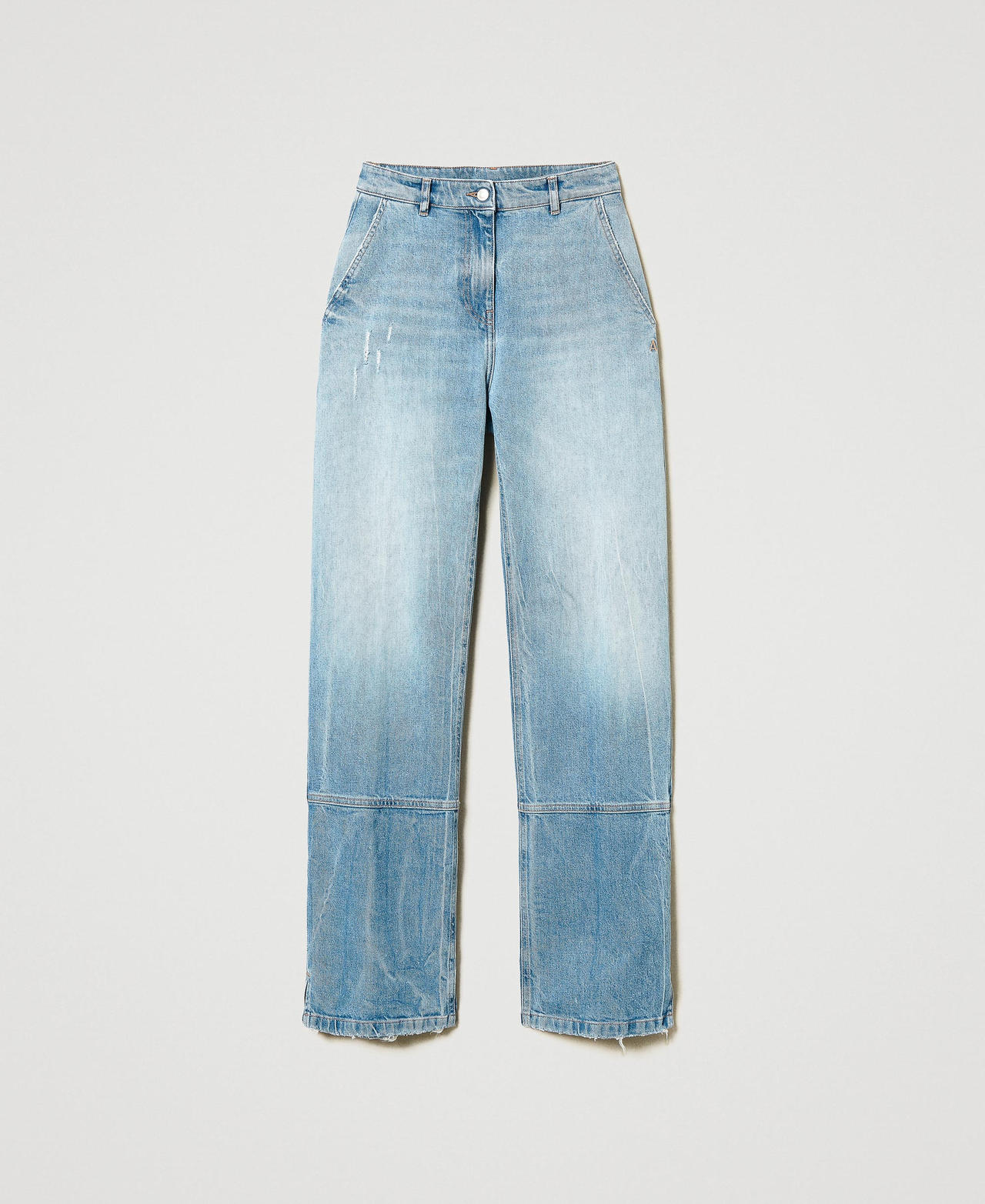 Scee by twin set Jeans wide leg con tagli