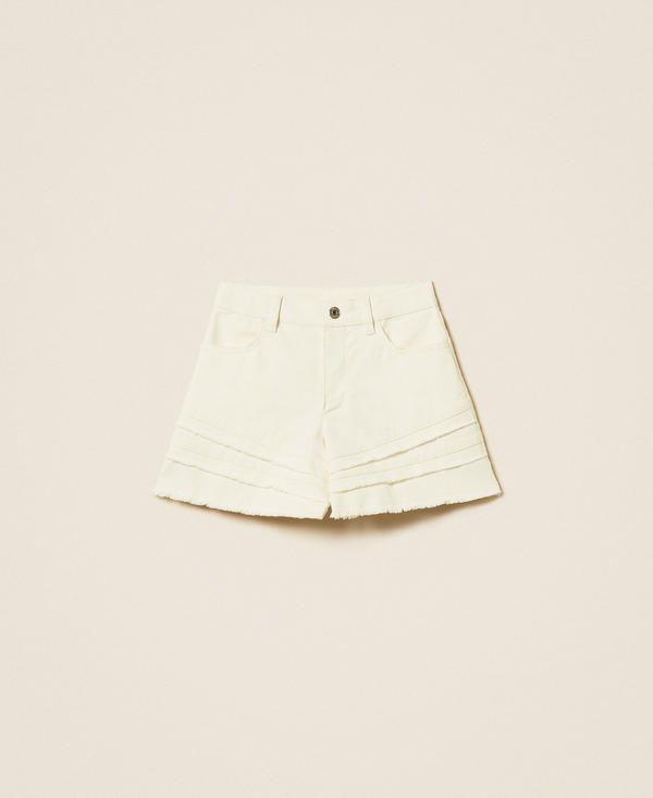 Shorts de bull con volantes