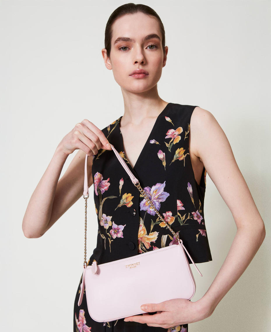 ‘Passepartout’ shoulder bag with logo Parisienne Pink Woman 251TB7330_00714_0T