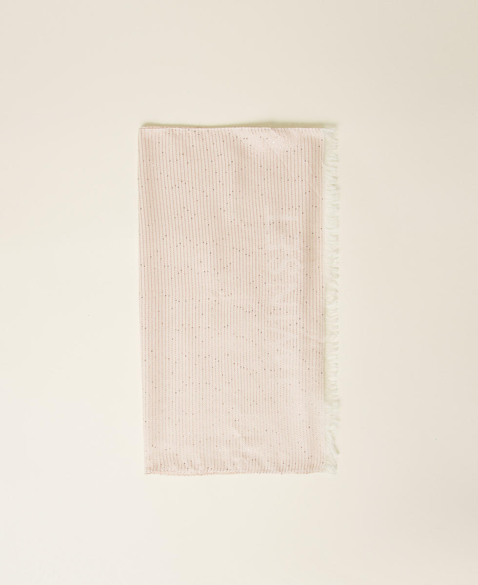 Keffieh jacquard avec sequins Rose Parisienne Femme 251TA4520_00714_01