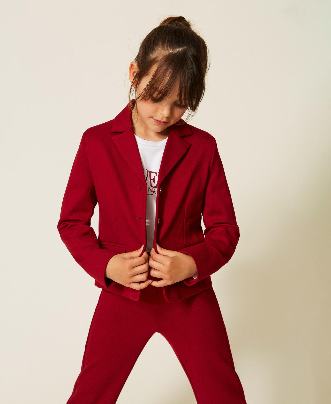 Blazer with pockets Red Ruby Girl 262GJ2080_13704_01