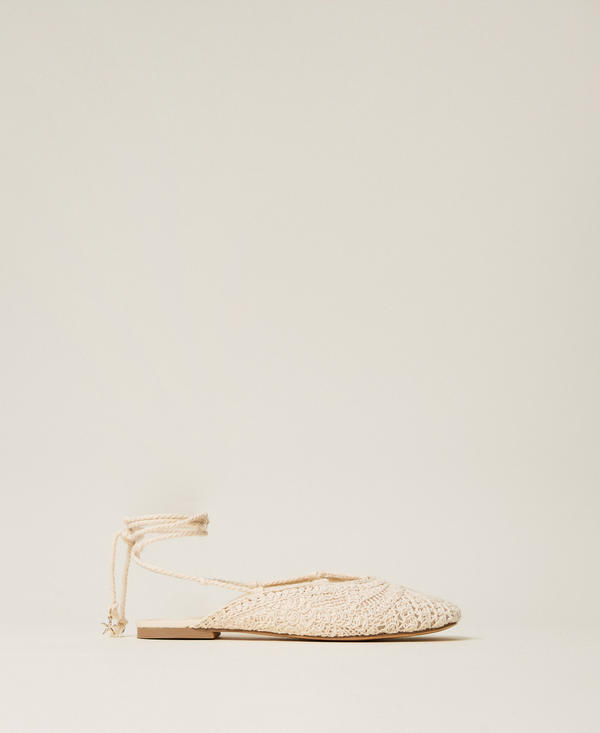 Crochet ballet mules