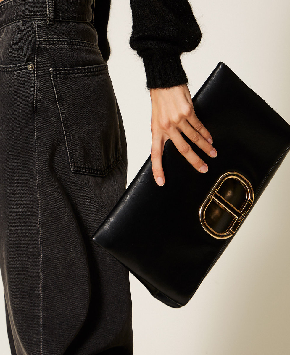 “Lila” shopper bag with Oval T handle