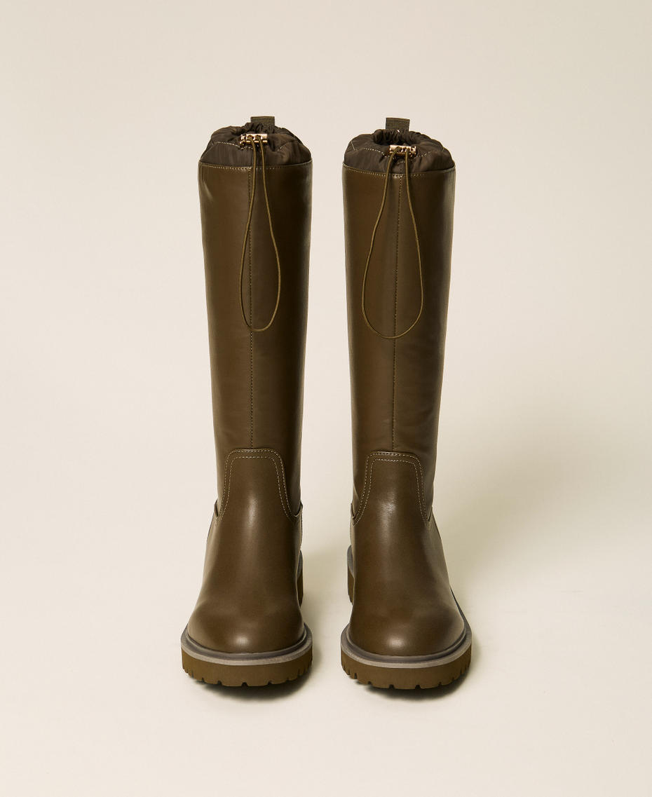 Gummistiefel mit Kordelzug Shiny Oil Frau 262LIP010_13450_04