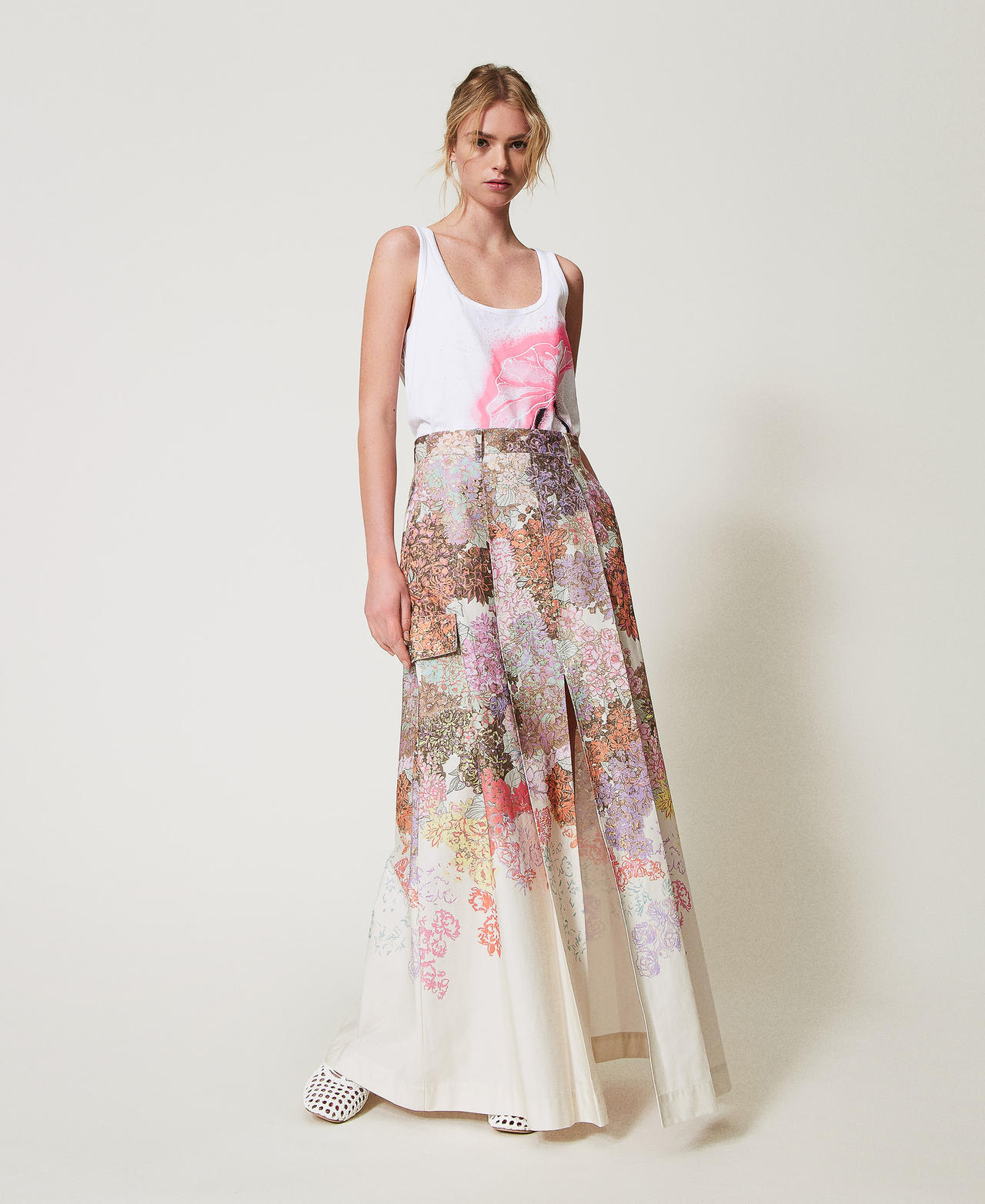 MYFO long floral skirt