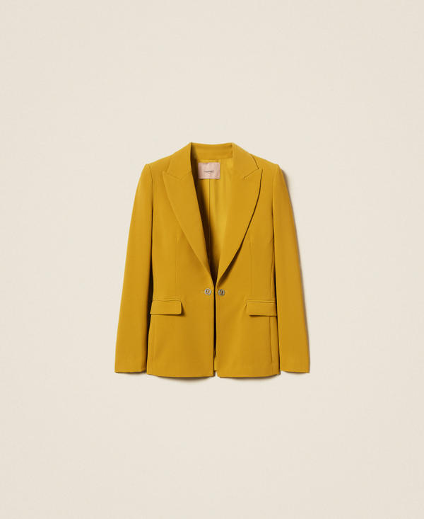 Oval T crêpe blazer