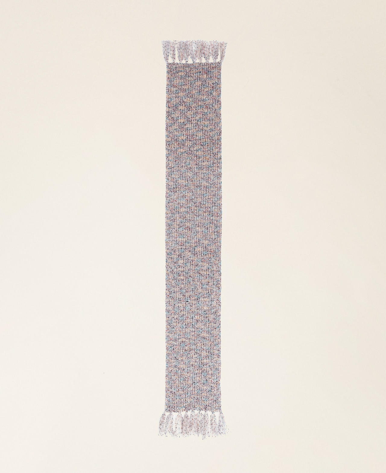 Multi-colour knit scarf Multicolour Tweed Woman 252AA4081_12702_05