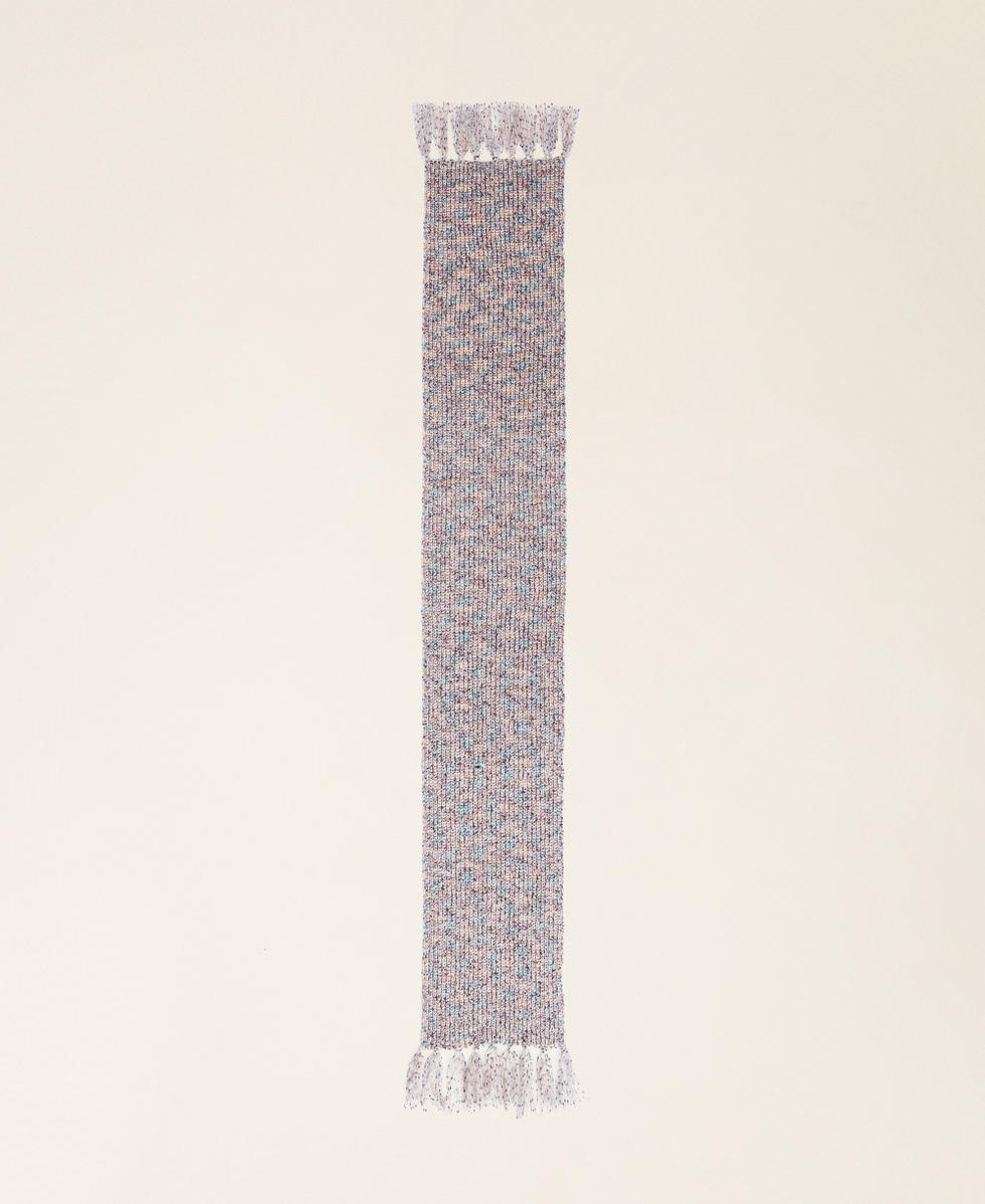 &Eacute;charpe en maille multicolore Tweed Multicolore Femme 252AA4081_12702_05