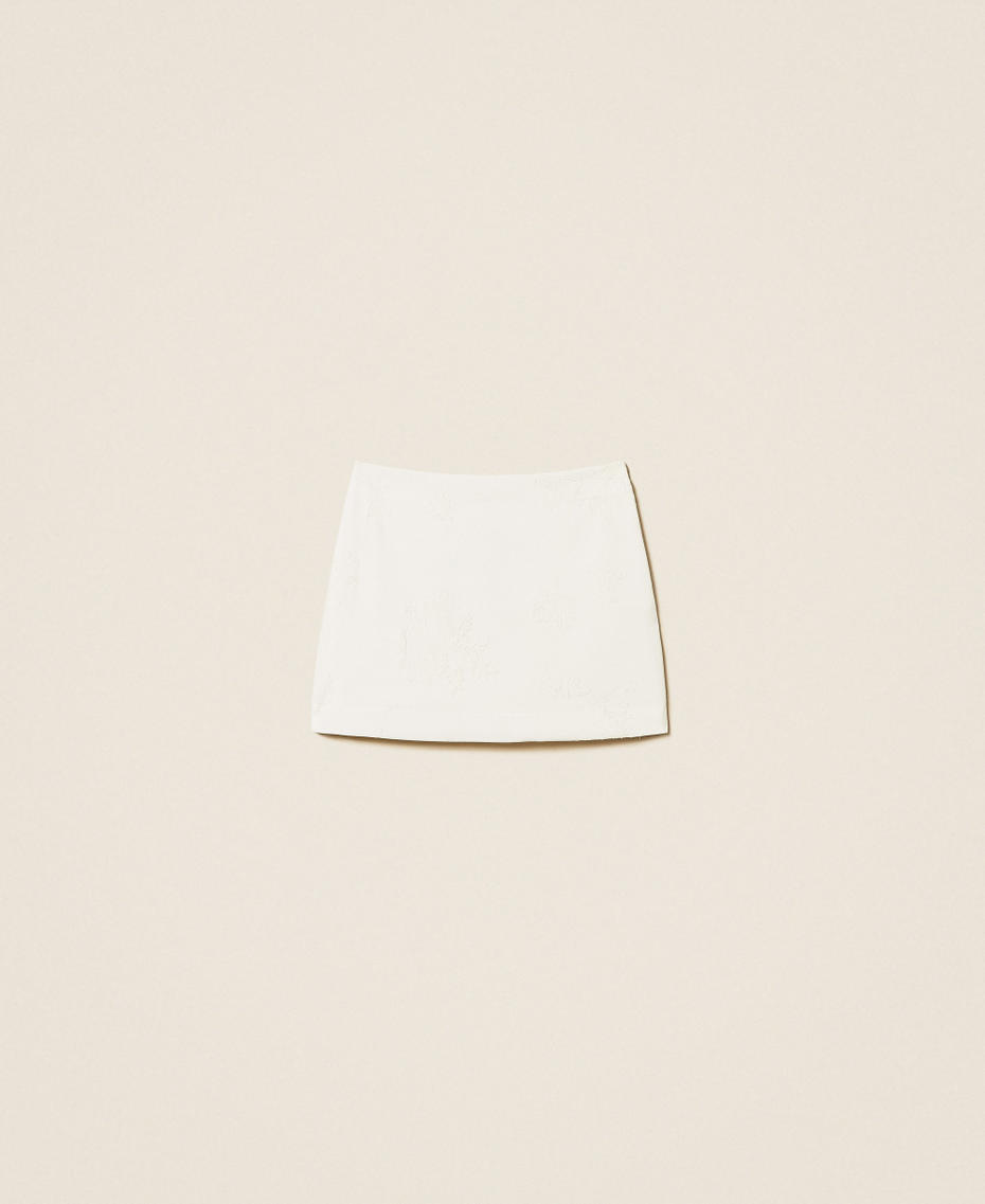 Bestickter Minirock Lilie Frau 261TE2022_00381_S0