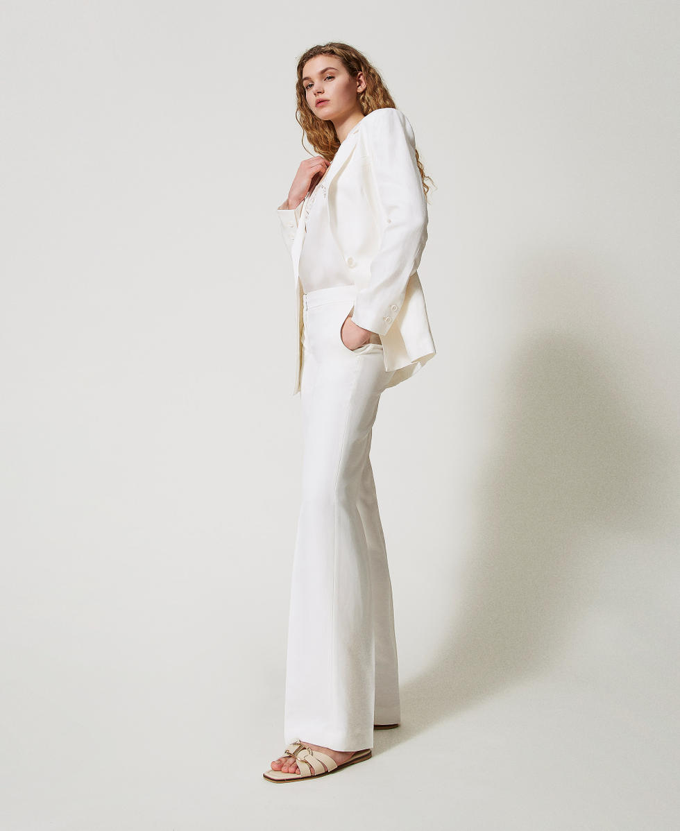 Straight trousers with pockets Sugar White Woman 251TT2303_00632_02
