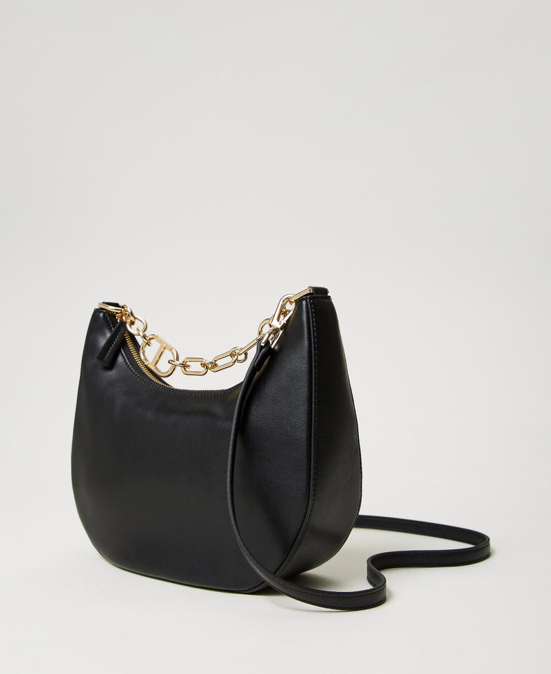 ‘Croissant’ bag with Oval T chain Black Woman 251TB7342_00006_02