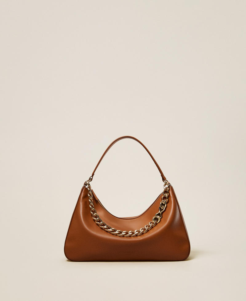 Liliane' medium leather bag Leather Brown Woman 999TB7010_14243_PS