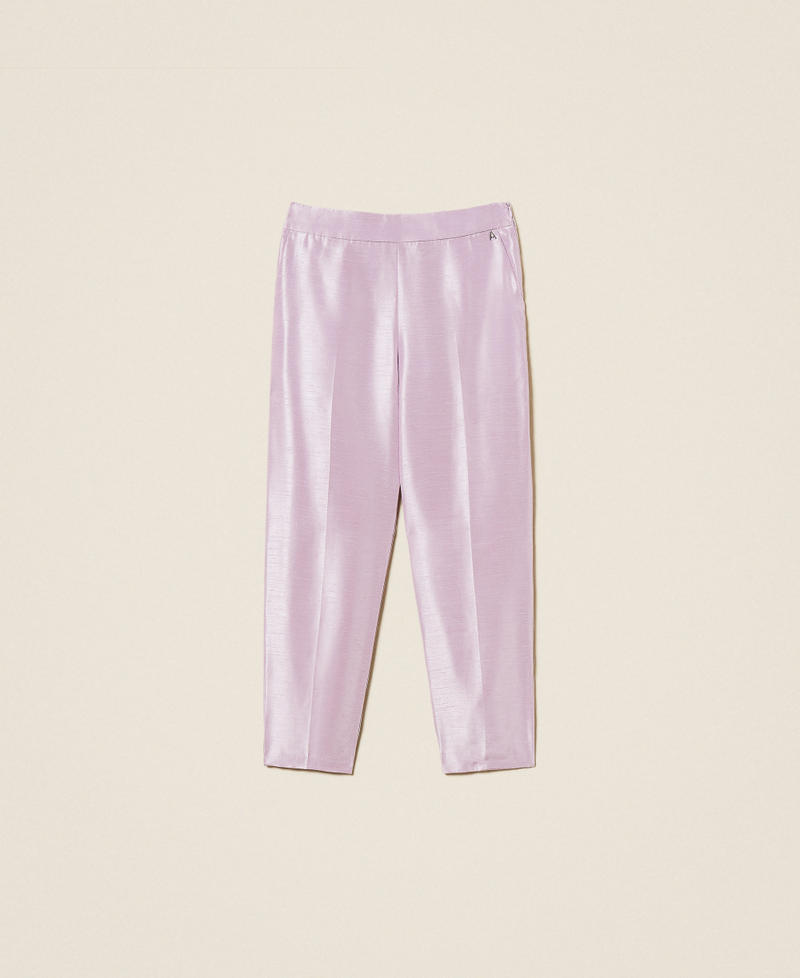 Shantung trousers Fair Orchid Purple Woman 252AP2183_12560_S0