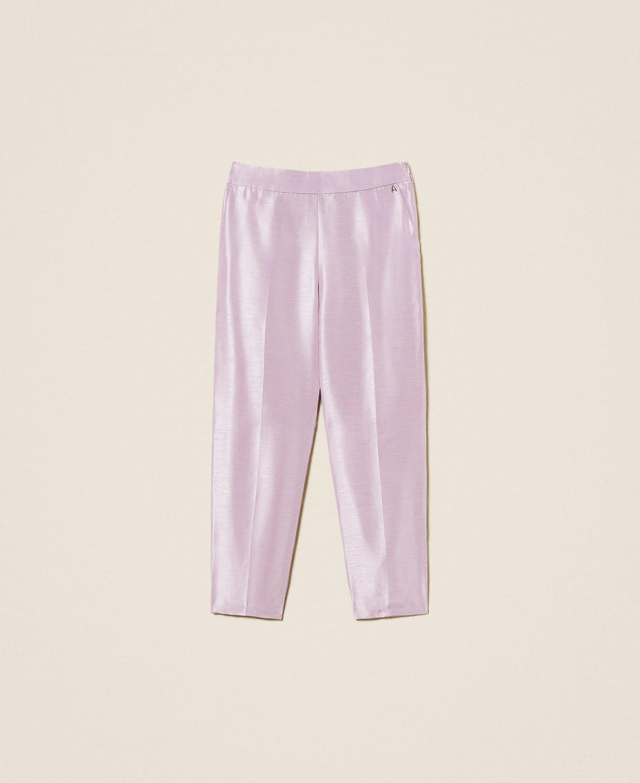 Shantung trousers Fair Orchid Purple Woman 252AP2183_12560_S0