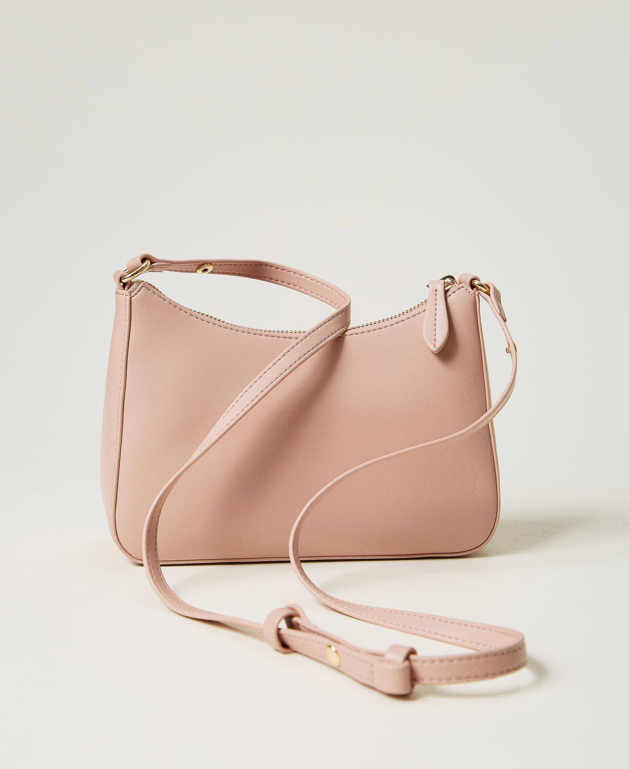 Mini hobo bag with logo Parisienne Pink Woman 251TH7021_00714_03