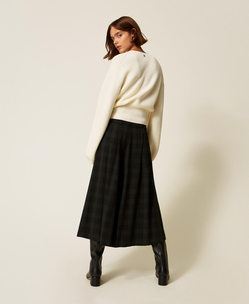 Tartan trouser skirt Daily Tartan Green Woman 252AT2131_12451_02