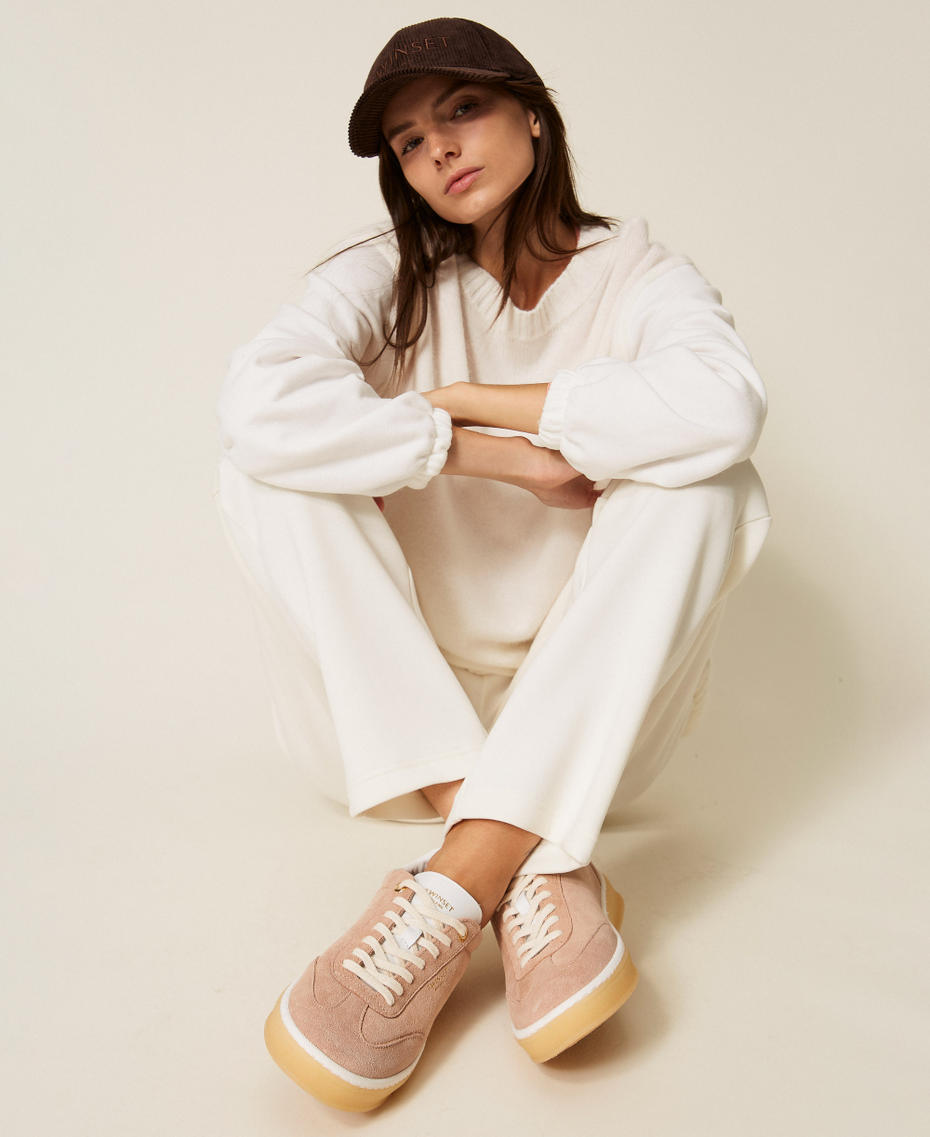 Suede trainers Cupcake Pink Woman 252TCP026_00178_T0