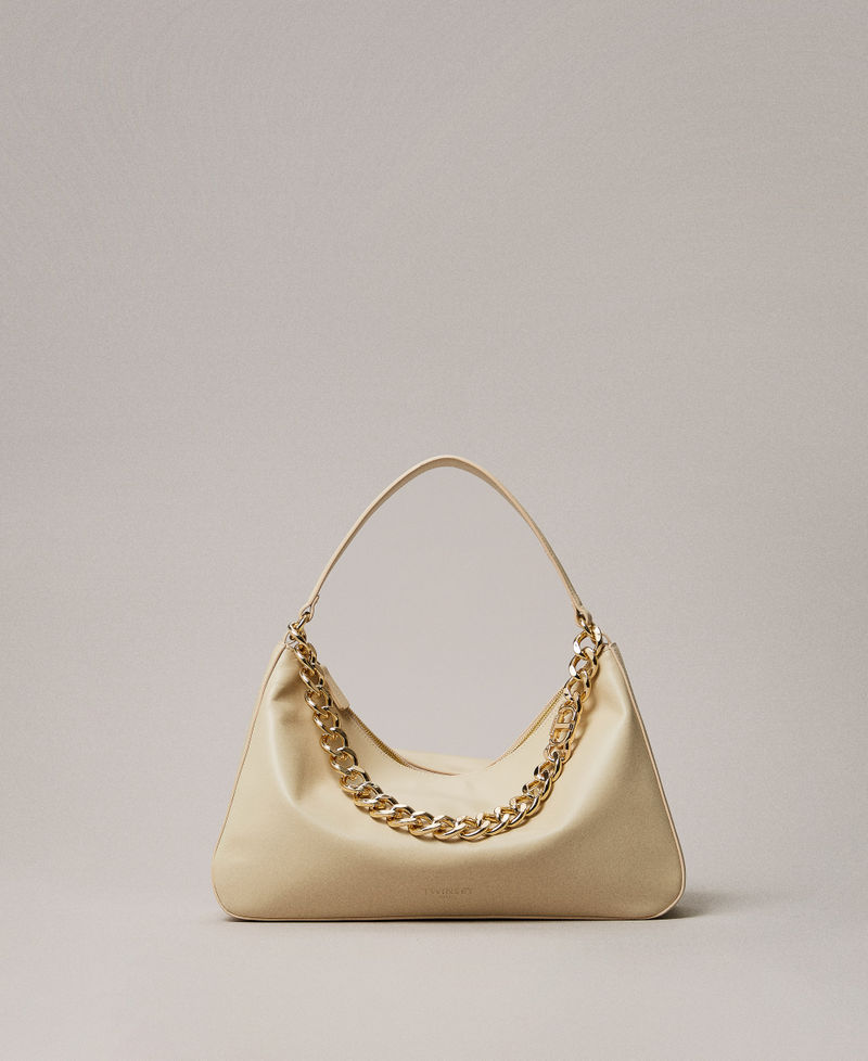 'Liliane' medium leather bag "Parchment" Beige Woman 252TB7161_07222_PS