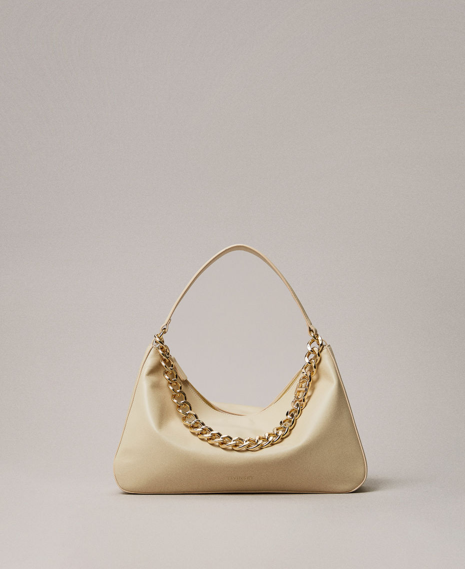 'Liliane' medium leather bag "Parchment" Beige Woman 252TB7161_07222_PS