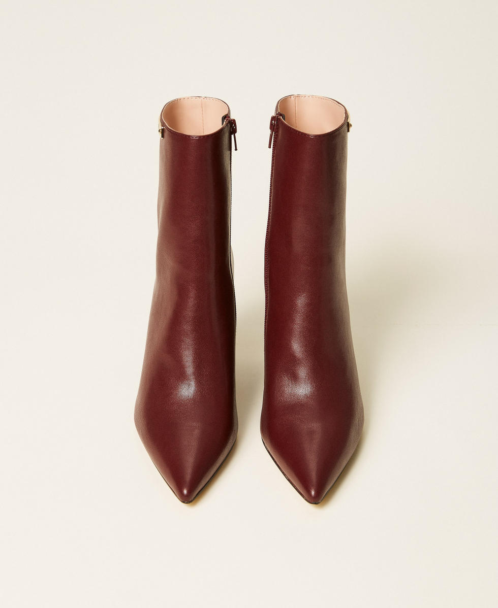 Stiefelette mit Keilabsatz Bordeaux Frau 252TGT212_00020_04