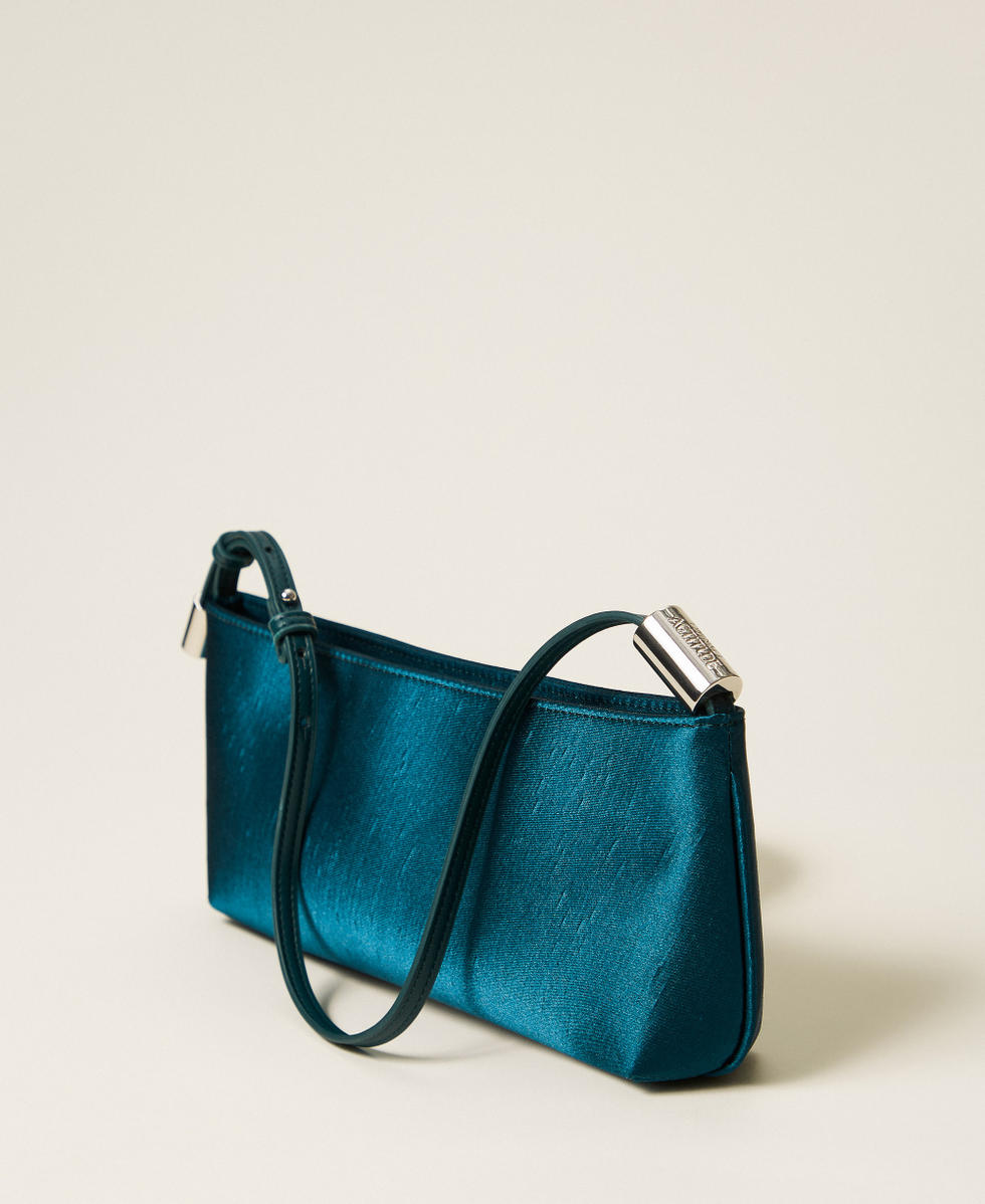 Borsa a tracolla in shantung Green Heron Donna 252AA7010_12557_02