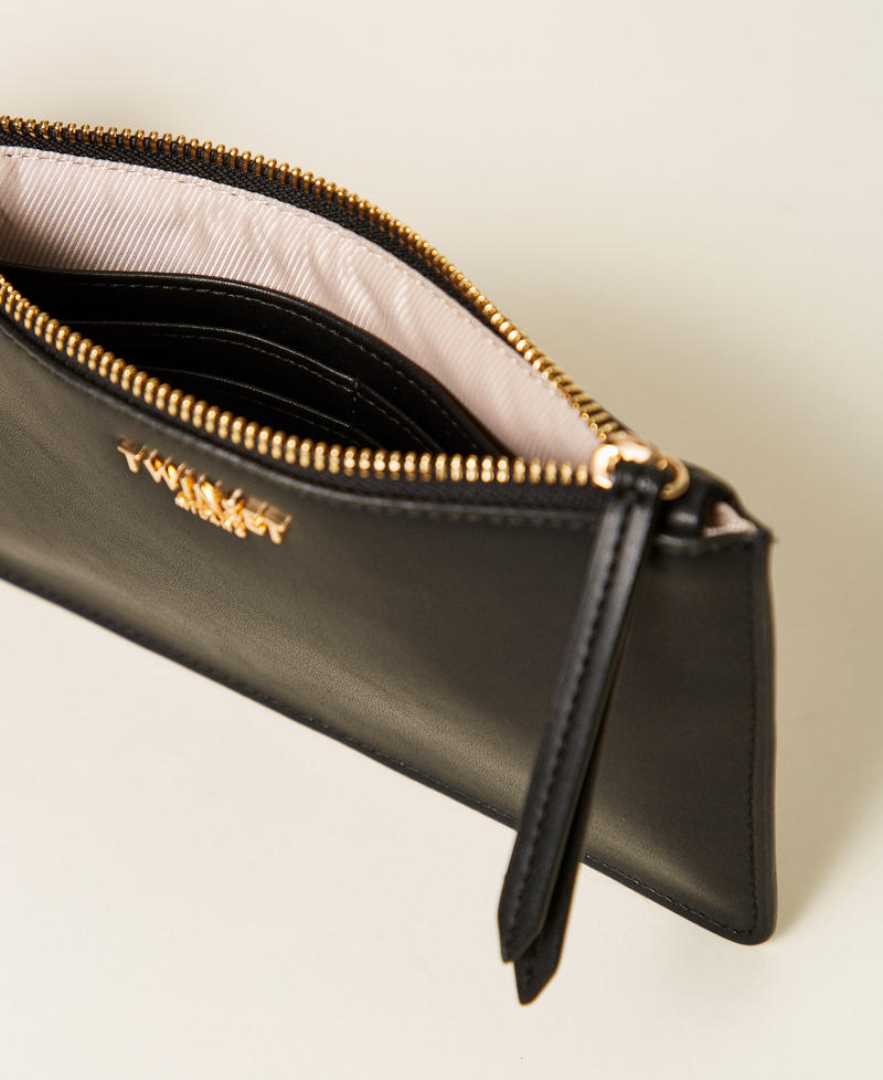 Id document pouch with logo Black Woman 252TL8032_00006_03