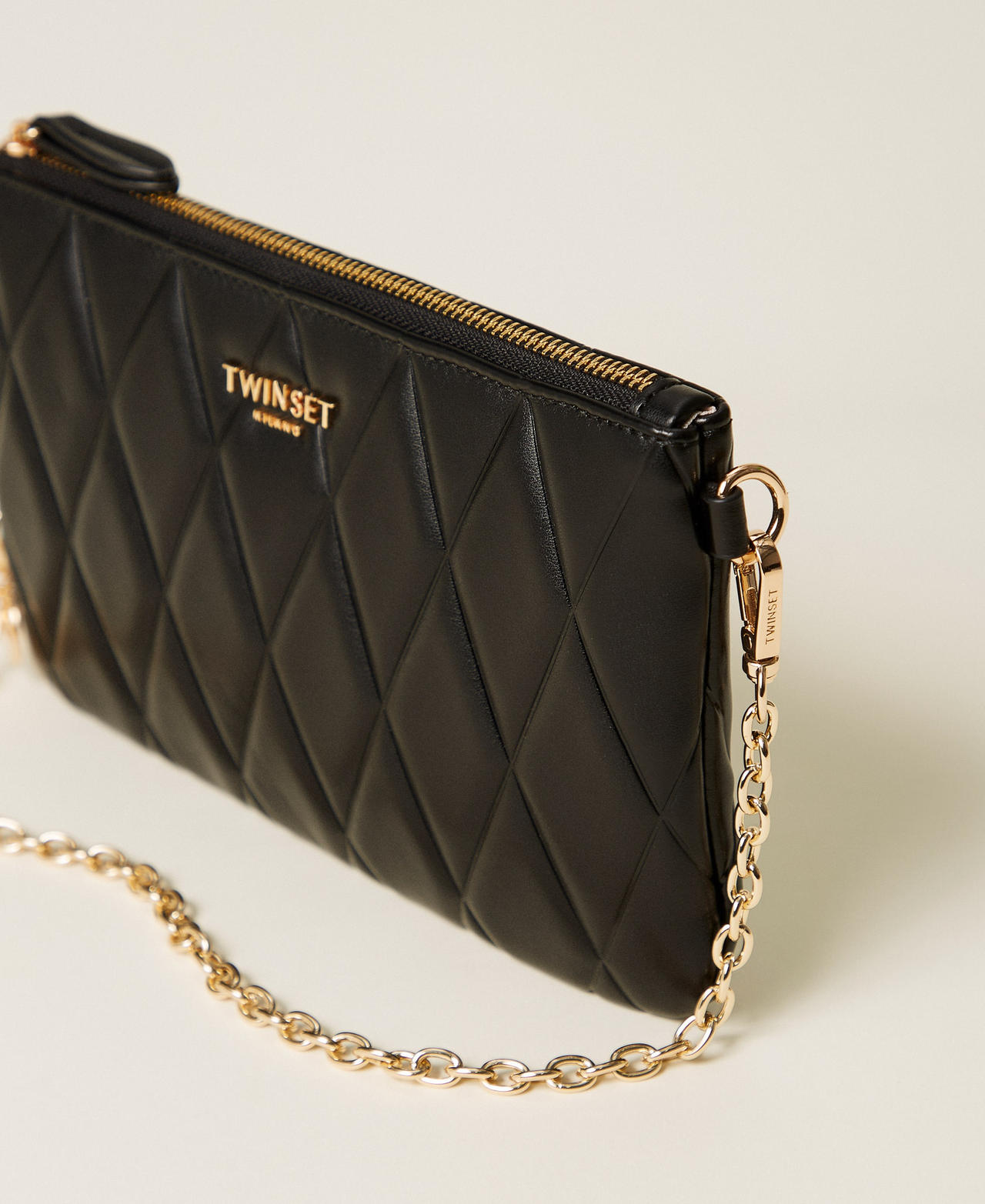 Mini quilted bag with logo Black Woman 261TH7035_00006_02