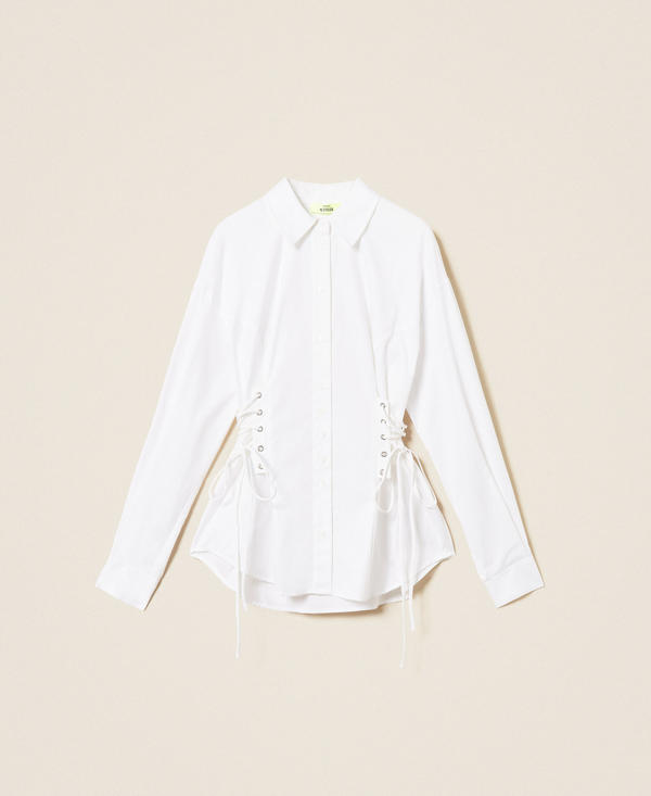 Myfo poplin shirt with ties