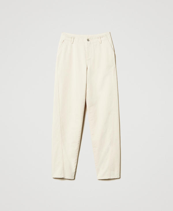 Pantaloni in bull con cotone organico