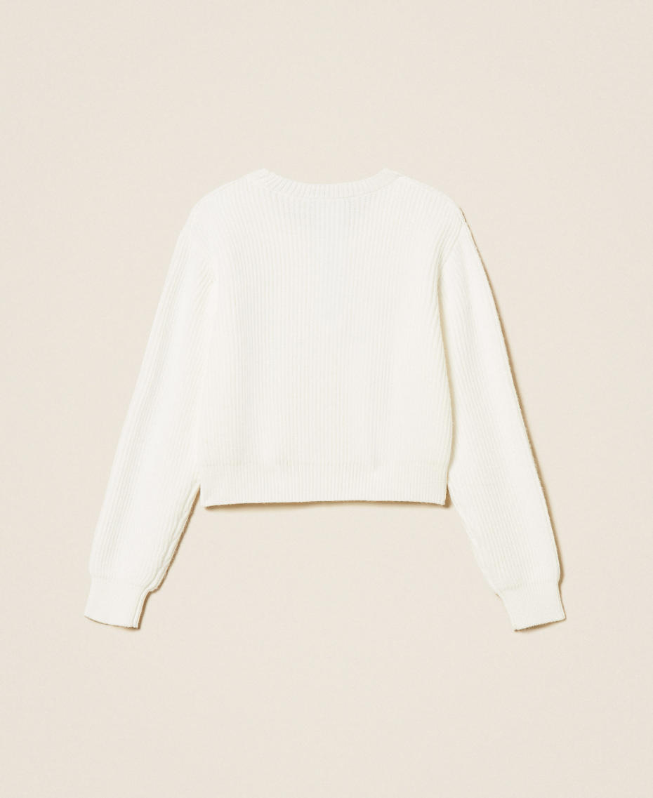 Girls’ jumper with embroidered logo Off White Girl 252GB3040_00526_S1