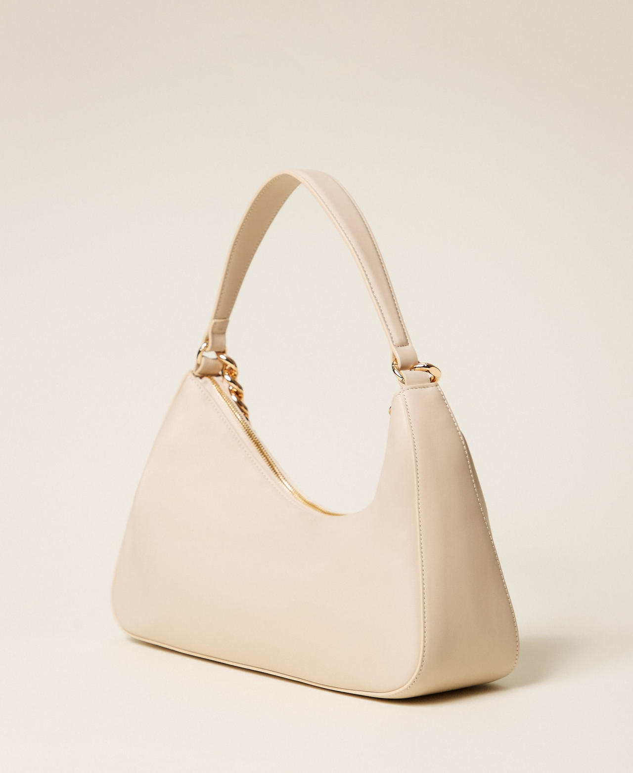 Liliane medium leather bag Delicate Sand Beige Woman 999TB7011_13161_03